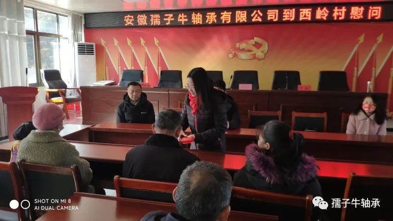 孺子牛轴承到西岭村开展新春慰问(图1)